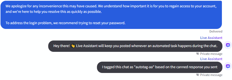 AI Assistant Message